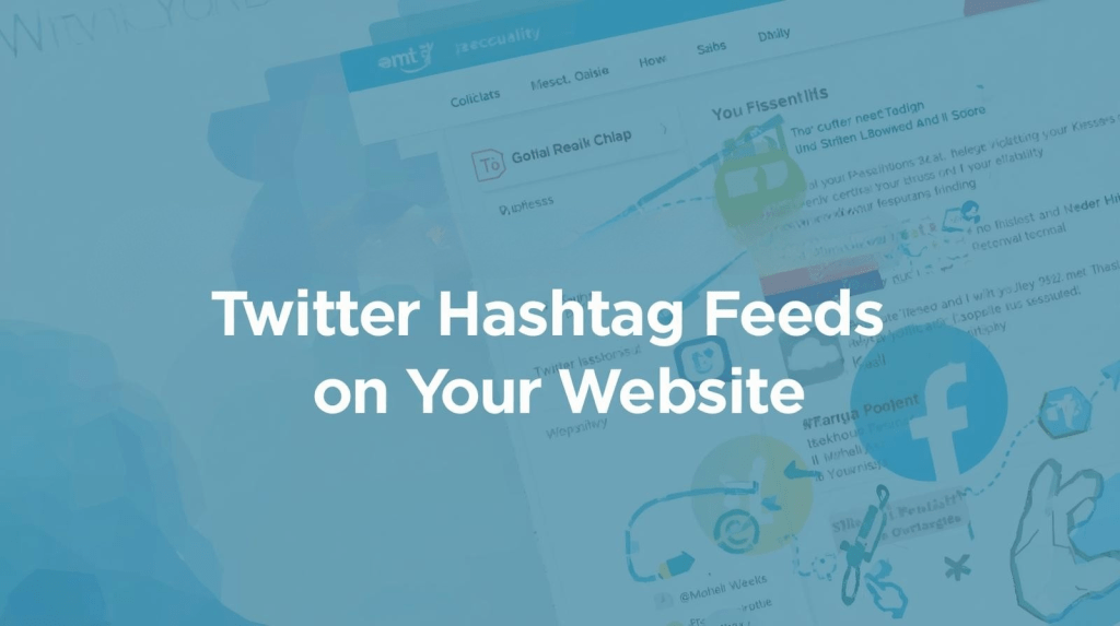 twitter hashtag fee on website
