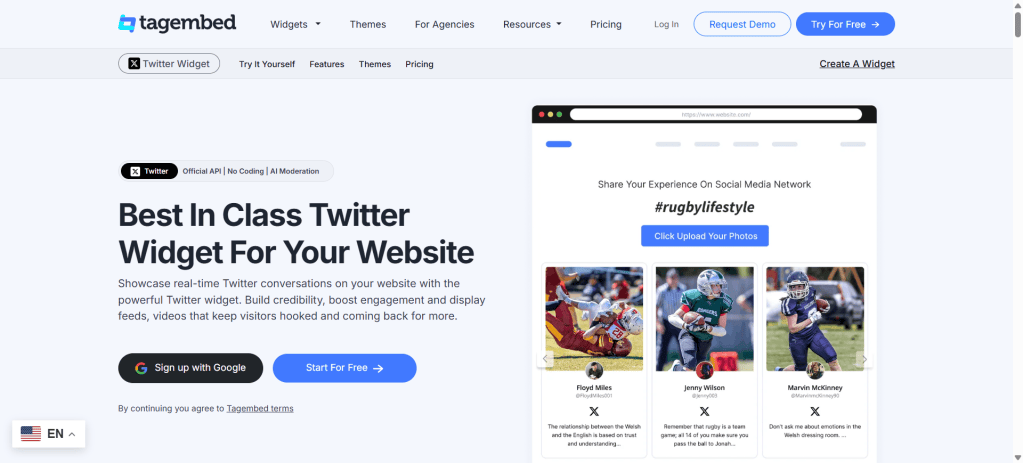 Tagembed Twitter Aggregator